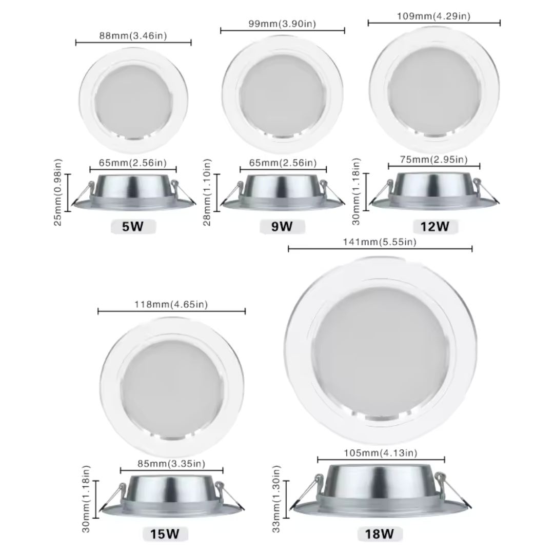 Spot LED Encastrable Blanc Premium - Série Élégance