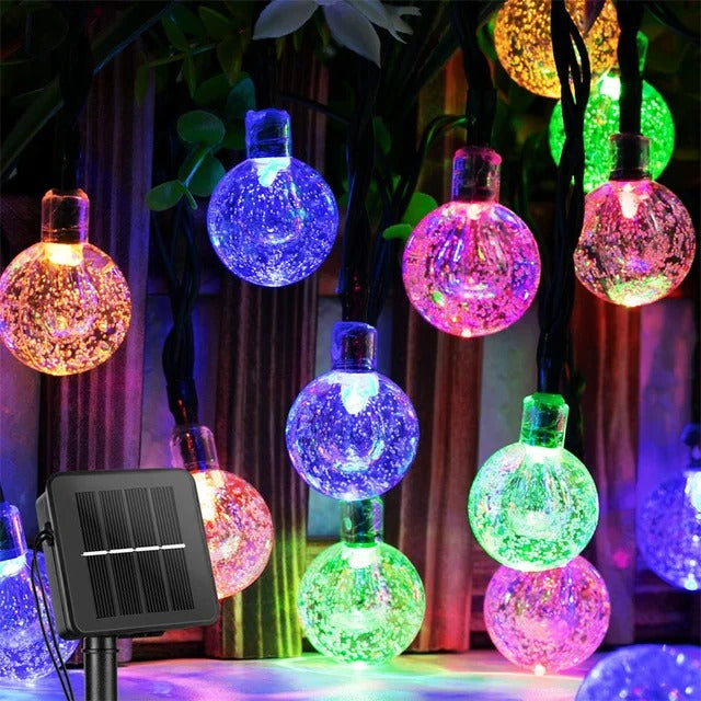 Guirlande Lumineuse Solaire Crystal Bulbs