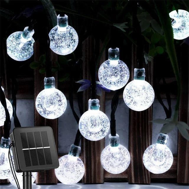 Guirlande Lumineuse Solaire Crystal Bulbs